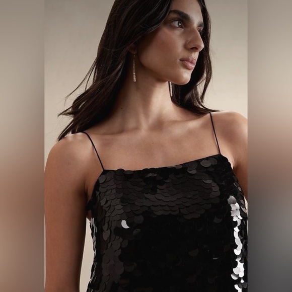 Banana Republic TEIA SEQUIN MINI DRESS X Size L Tall NWT - Picture 5 of 7